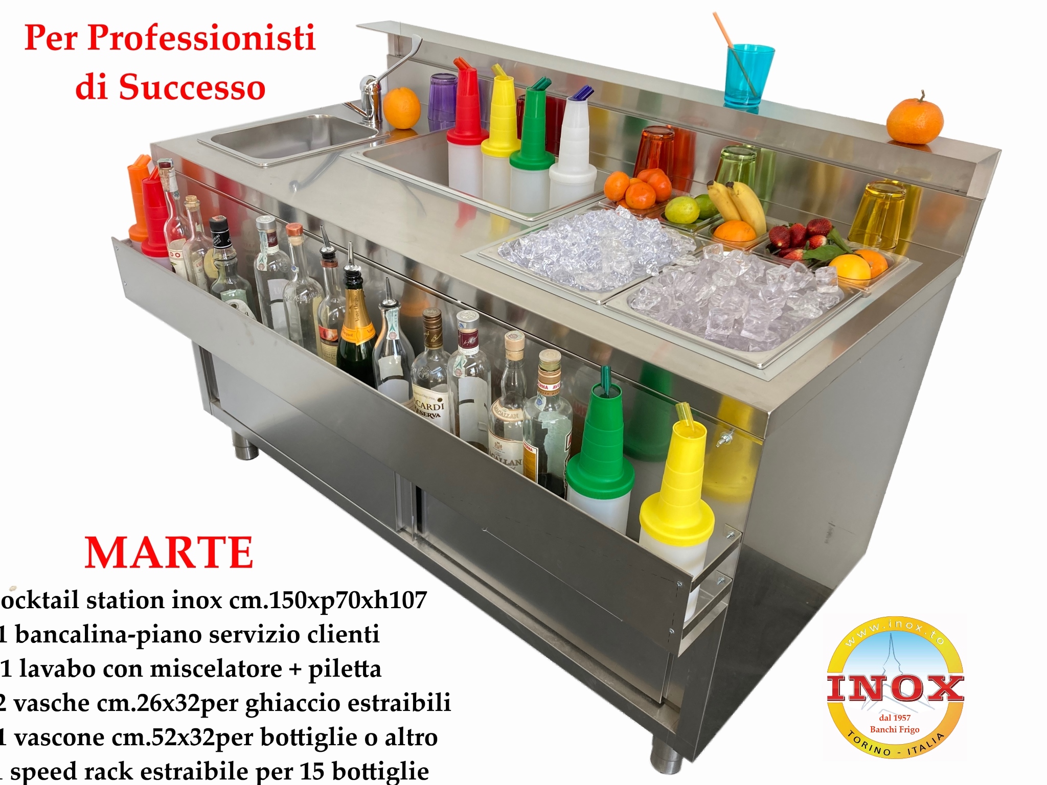 Tavoli Frigo, COMPRA in FABBRICA, Banchi Frigo, Prezzi Banchi Bar, Cocktail  Station, Banchi per Barman, Vetrine Refrigerate, Banchi per Macchina Caffè